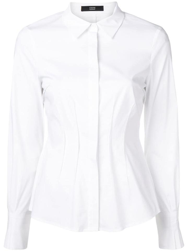 Steffen Schraut Fitted Button Down Shirt - White