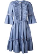 Temperley London 'morganne' Dress, Women's, Size: 14, Blue, Cotton