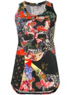 Alexander Mcqueen Floral Skull Tablecloth Tank Top - Multicolour