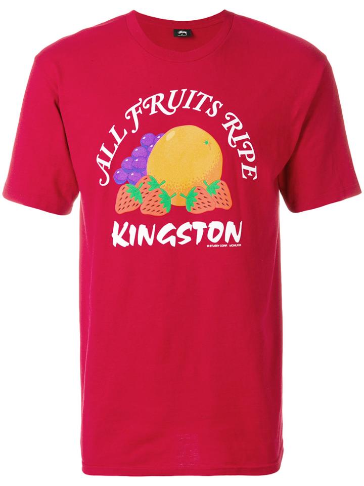 Stussy Logo Patch T-shirt - Red
