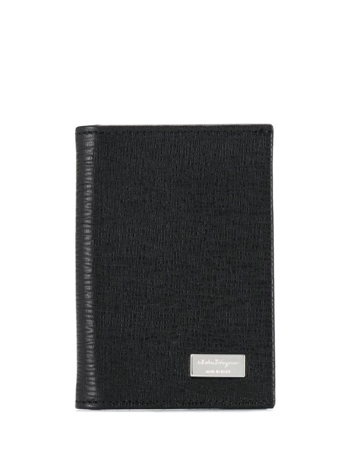 Salvatore Ferragamo Classic Foldover Wallet - Black