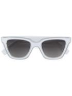 Fendi Rectangular Frame Sunglasses, Adult Unisex, White, Acetate