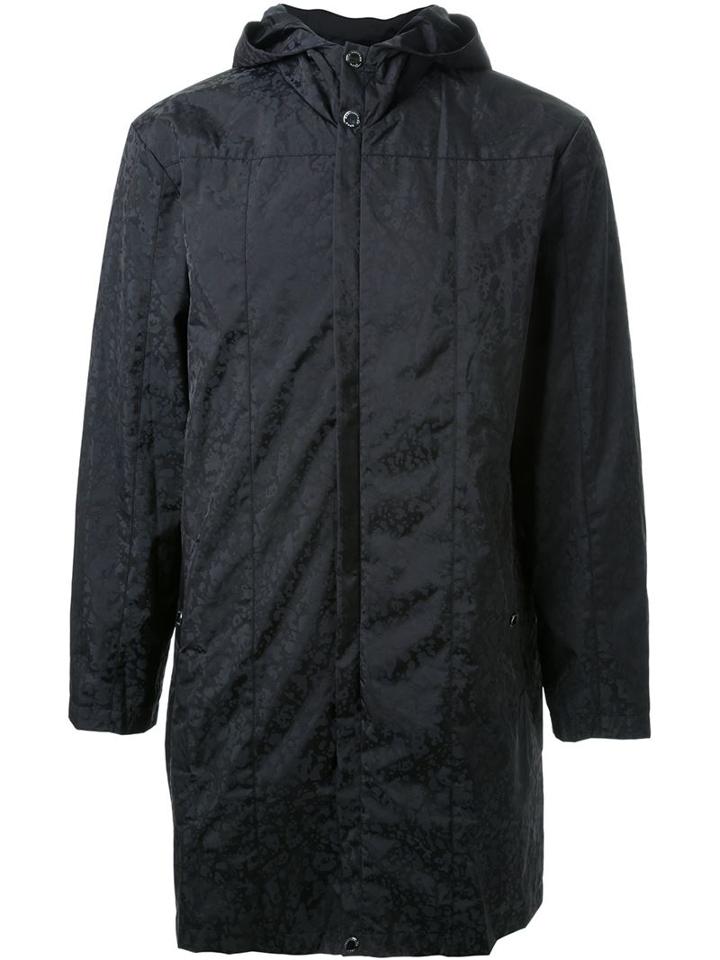 Christopher Kane Hooded Raincoat, Men's, Size: M, Black, Polyamide