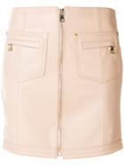 Manokhi Zipped Mini Skirt - Pink & Purple