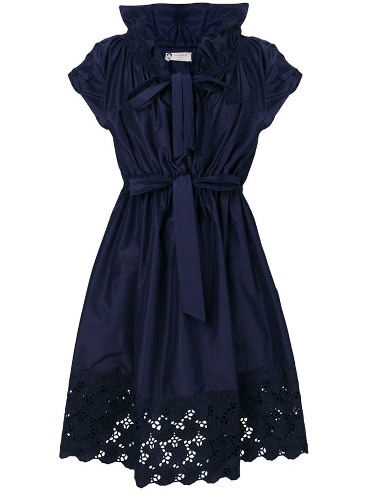 Lanvin Lace Trim Dress - Blue