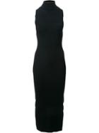 Dion Lee Shadow Rib Polo Dress, Women's, Size: 8, Black, Nylon/spandex/elastane/viscose