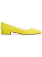 Francesco Russo Clear Panel Ballerina Shoes - Green