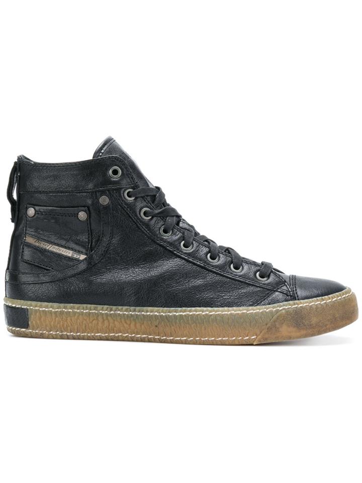 Diesel Hi-top Sneakers - Black