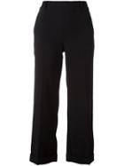 Christian Wijnants 'posma' Trousers, Women's, Size: 38, Black, Polyester/viscose/spandex/elastane