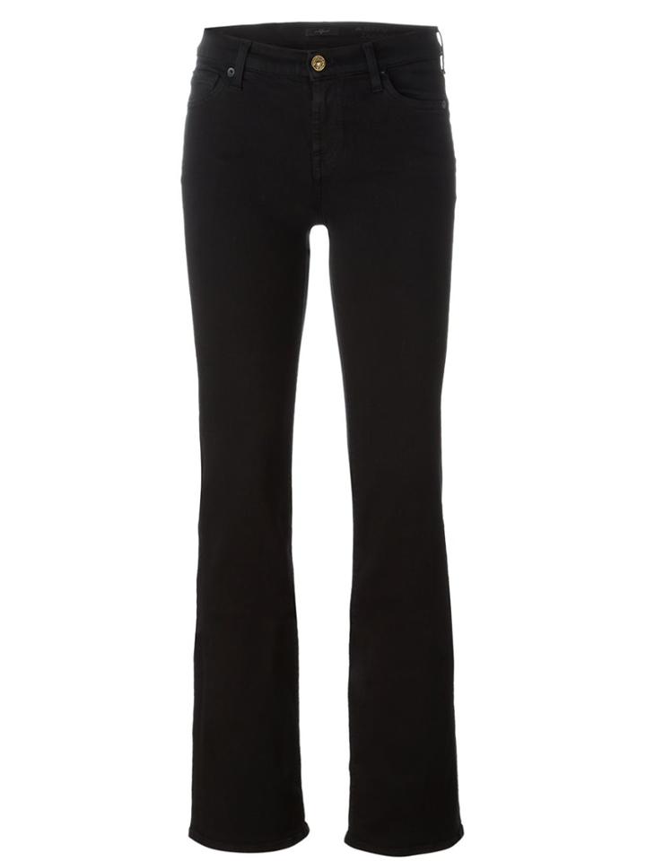 7 For All Mankind Slim Bootcut Jeans - Black