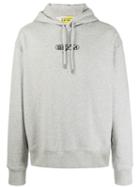 Geym Logo Printed Hoodie - Grey