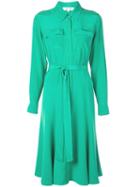 Diane Von Furstenberg Belted Shirt Dress - Green