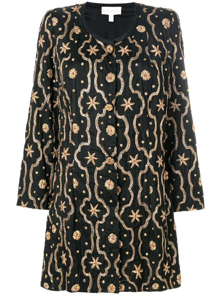 A.n.g.e.l.o. Vintage Cult Embroidered Collarless Jacket - Black