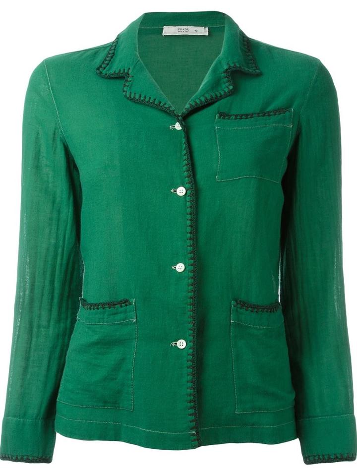 Prada Vintage Stitch Trim Jacket