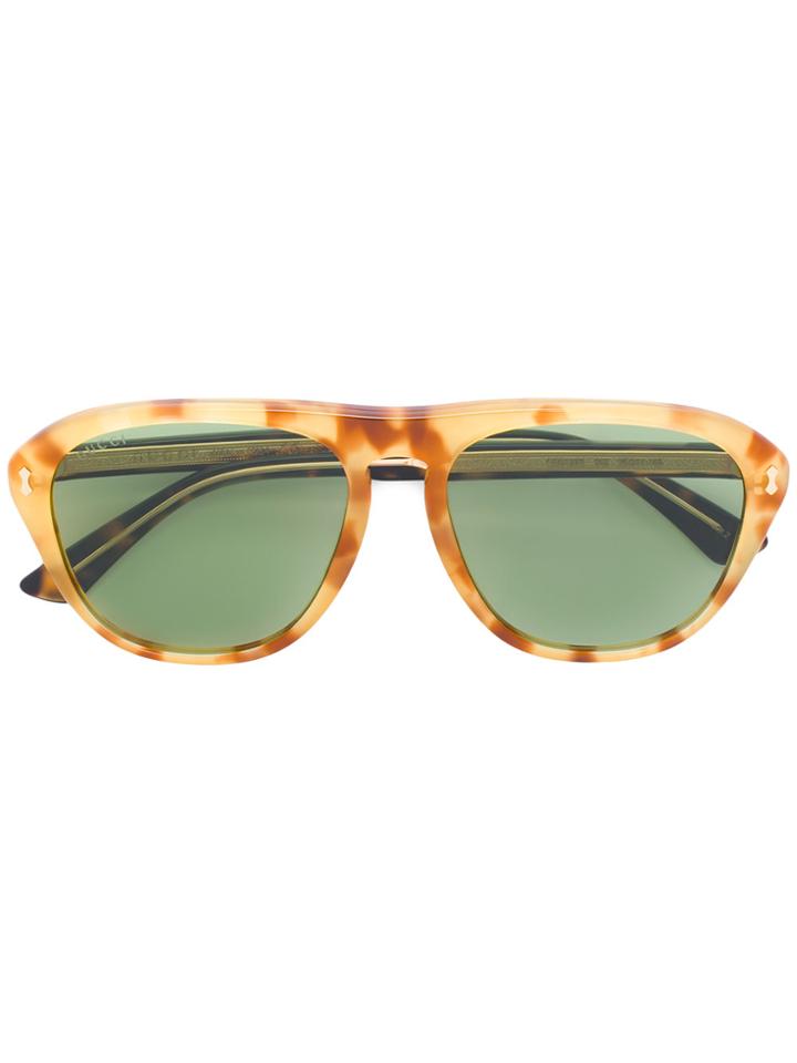 Gucci Eyewear Aviator-style Sunglasses - Nude & Neutrals