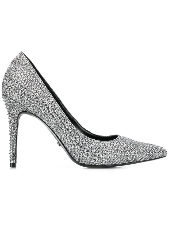 Michael Kors Crystal Embellished Pumps - Silver