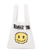 Ground Zero Smiley Face Tote Bag - White