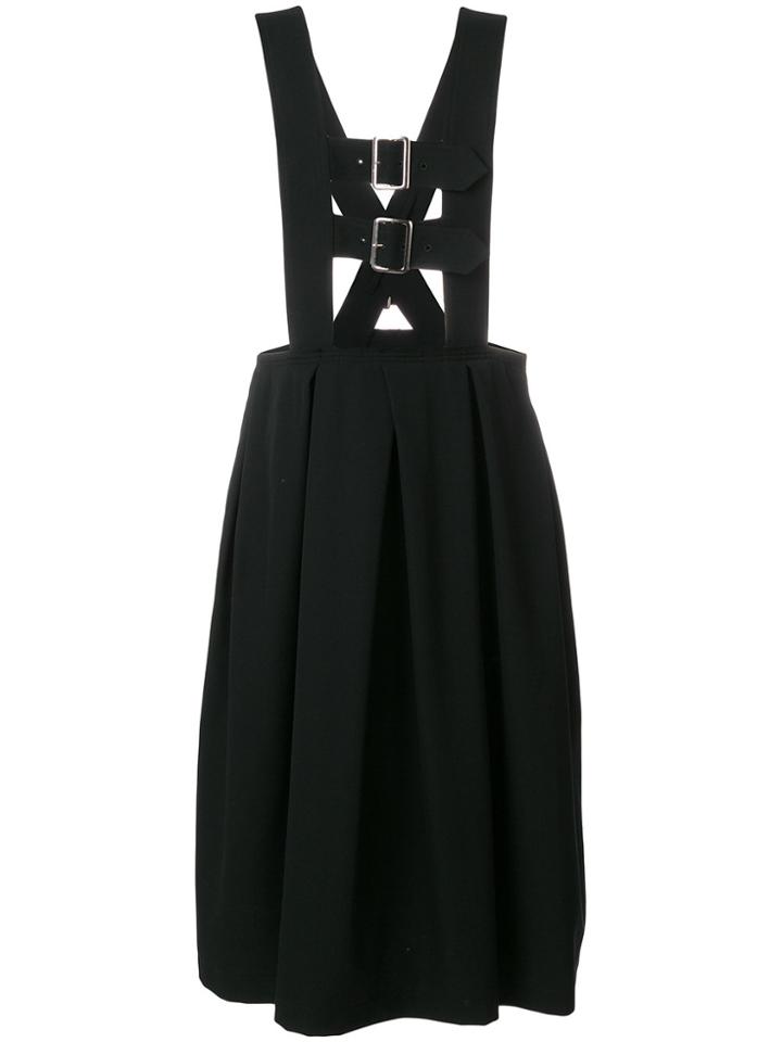Comme Des Garçons Comme Des Garçons Pinafore Pleated Skirt - Black