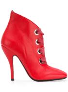 Ermanno Scervino Stiletto Ankle Boots - Red