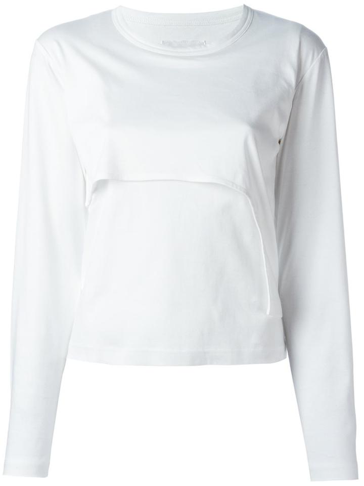Comme Des Garçons Noir Kei Ninomiya Longsleeved T-shirt, Women's, Size: Small, White, Cotton