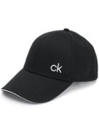 Calvin Klein Logo Embroidered Cap - Black