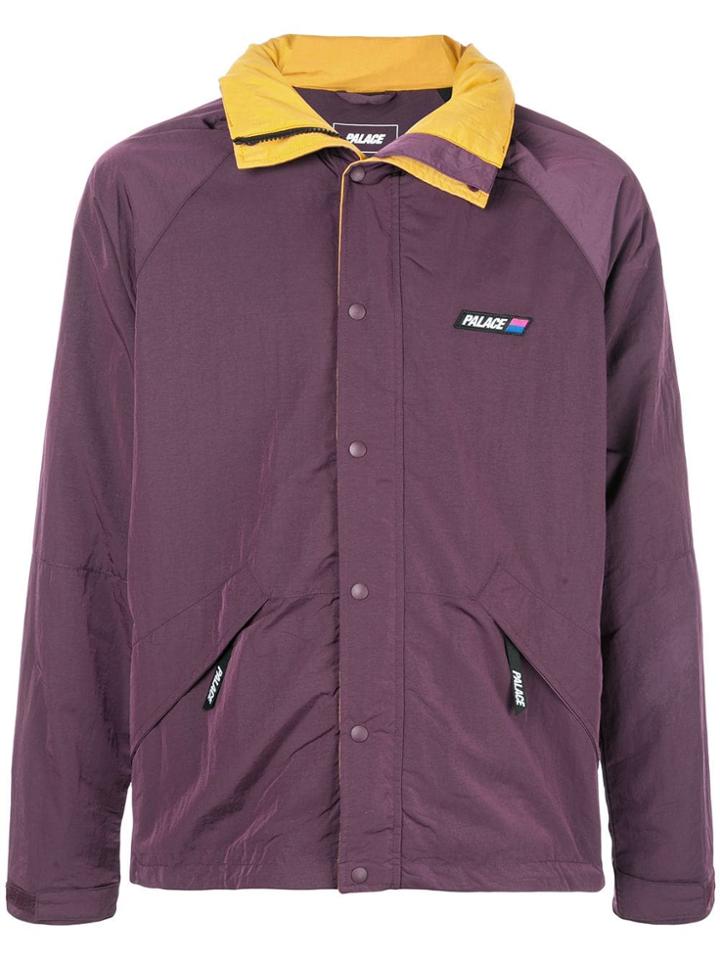 Palace Snap Buttoned Jacket - Purple