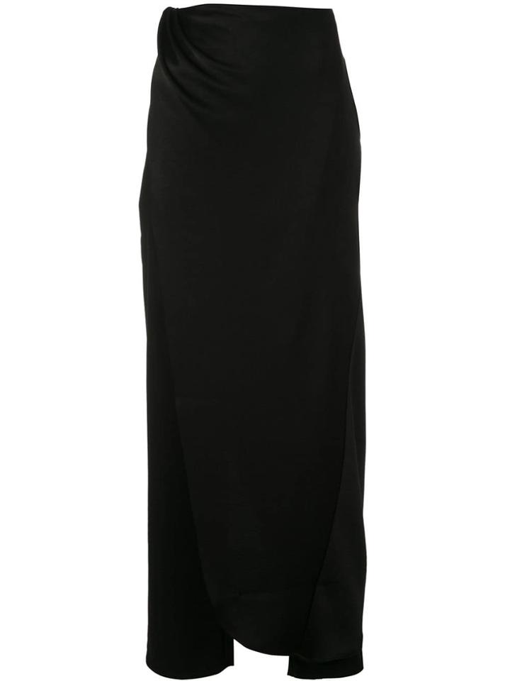 Baja East Draped Skirt Trousers - Black