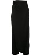 Baja East Draped Skirt Trousers - Black