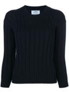 Prada Classic Fitted Sweater - Blue
