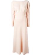 Alessandra Rich Striped Open Back Dress