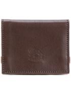 Il Bisonte Embossed Logo Trifold Wallet - Brown