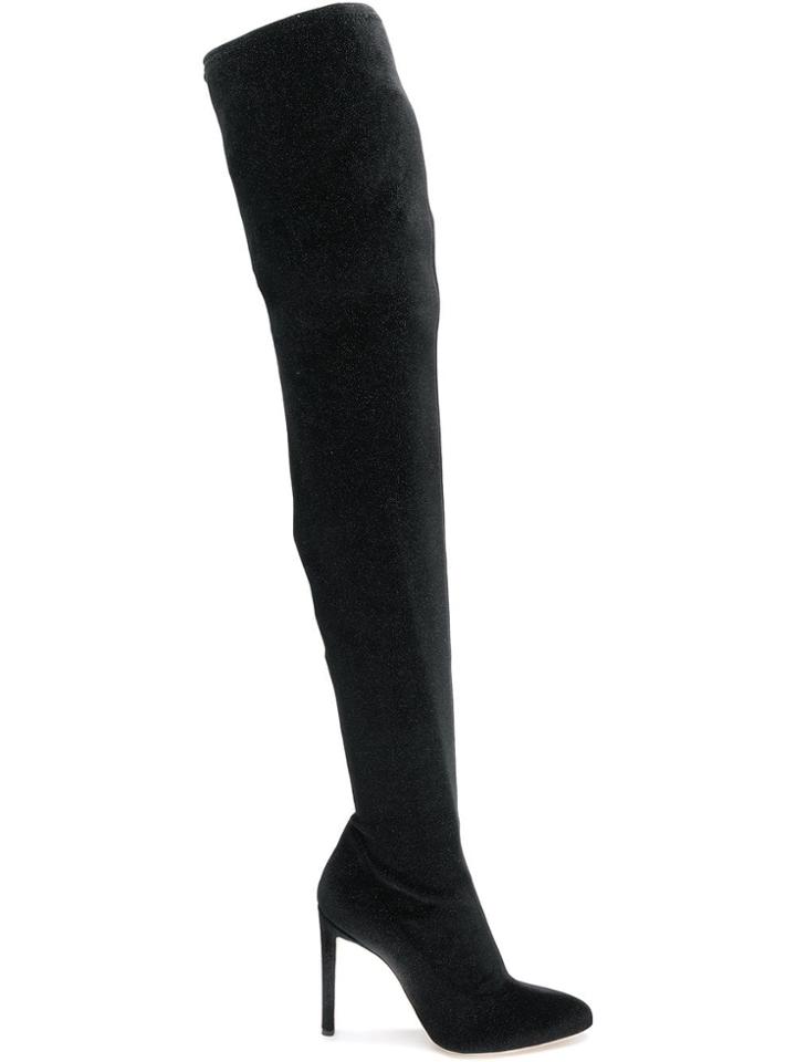 Giuseppe Zanotti Design Glitter Over-the-knee Boots - Black