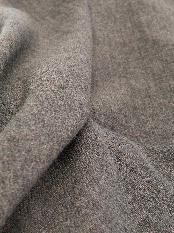 Holland & Holland Large Raw Edge Scarf - Grey