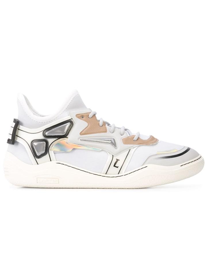 Lanvin Lanvin Fmskdminneopa18 Light Grey Cotton/calf Leather - White