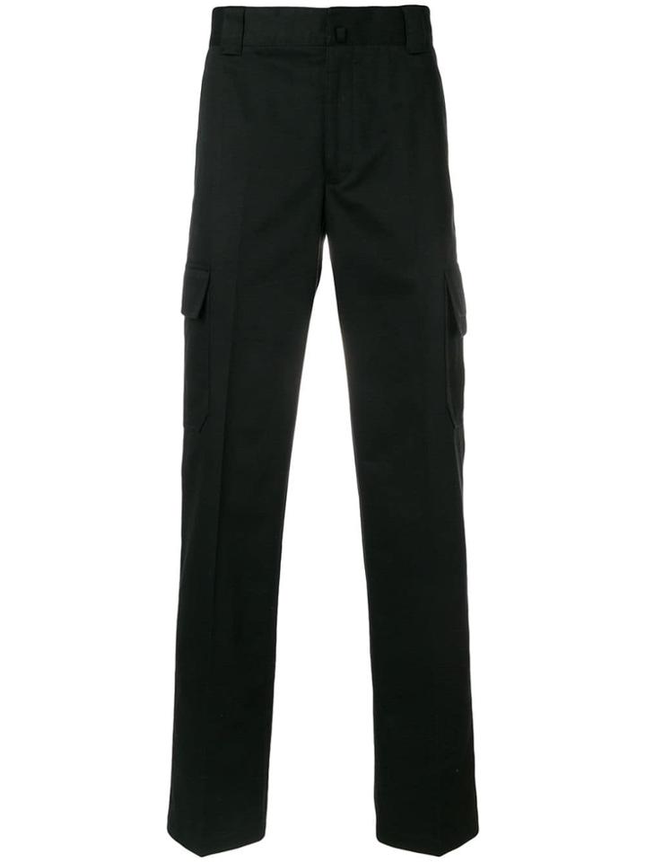 Lanvin Pleated Cargo Trousers - Black