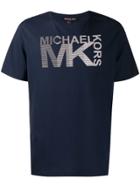 Michael Kors Logo Print Crew Neck T-shirt - Blue