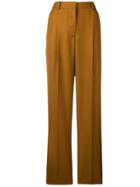 Victoria Beckham Low Waist Tapered Trousers - Brown