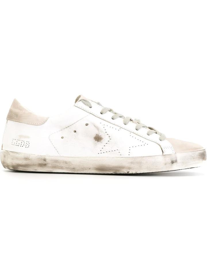 Golden Goose Deluxe Brand Super Star Sneakers, Men's, Size: 40, White, Leather/rubber