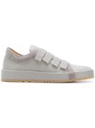 Jil Sander Touch Strap Low Top Sneakers - Grey