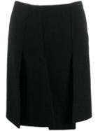 Prada Pre-owned 1990's Front Slit Skirt - Black