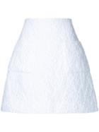 Delpozo - Embroidered Skirt - Women - Linen/flax/polyamide/polyester - 38, White, Linen/flax/polyamide/polyester