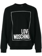 Love Moschino Printed Logo Sweatar - Black