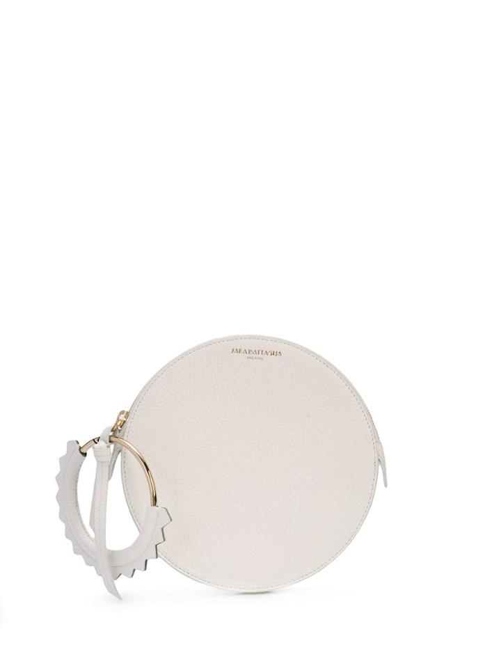 Sara Battaglia Helen Round Bracelet Bag - White