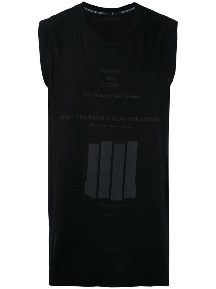 Julius - Sleeveless T-shirt - Men - Cotton - Iii, Black, Cotton