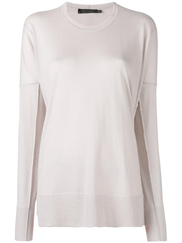 Calvin Klein Collection - Knitted Sweater - Women - Cashmere - M, Nude/neutrals, Cashmere