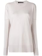 Calvin Klein Collection - Knitted Sweater - Women - Cashmere - M, Nude/neutrals, Cashmere
