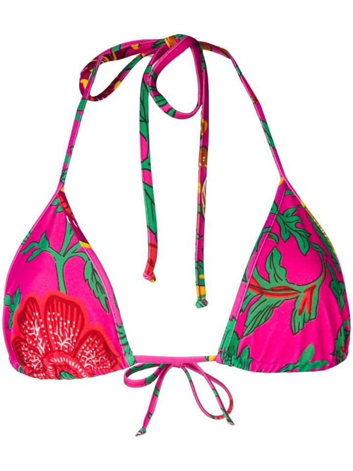 La Doublej Triangle Bikini Top - Pink