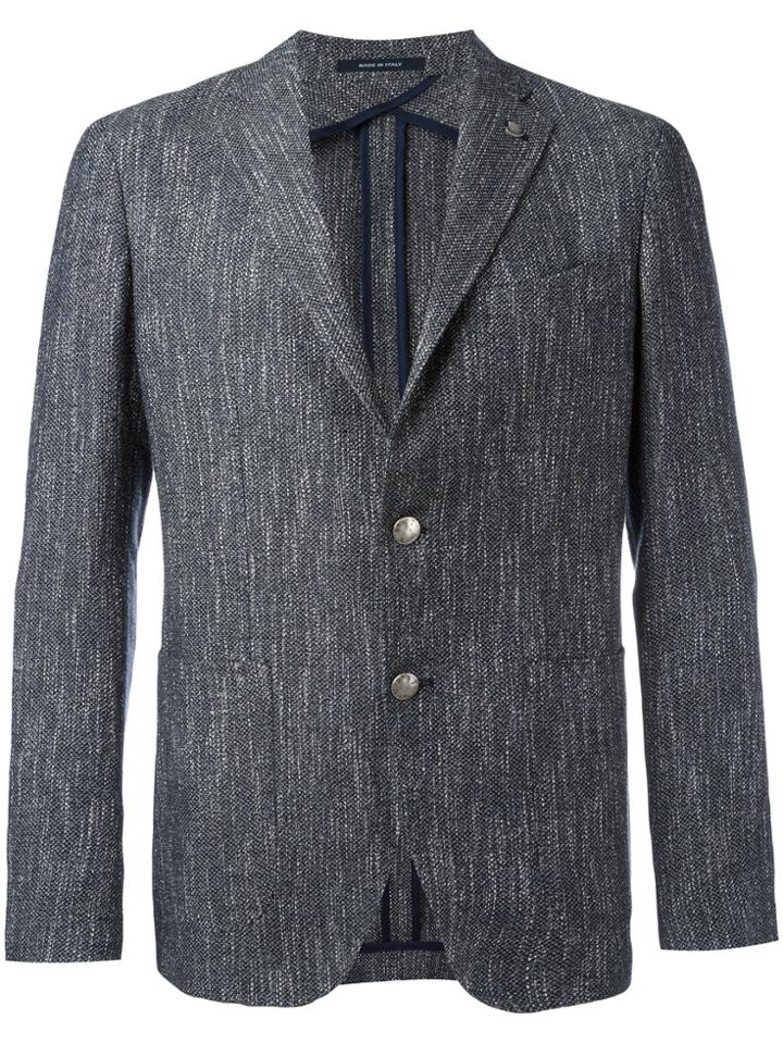 Tagliatore Monte Carlo Button Blazer - Black