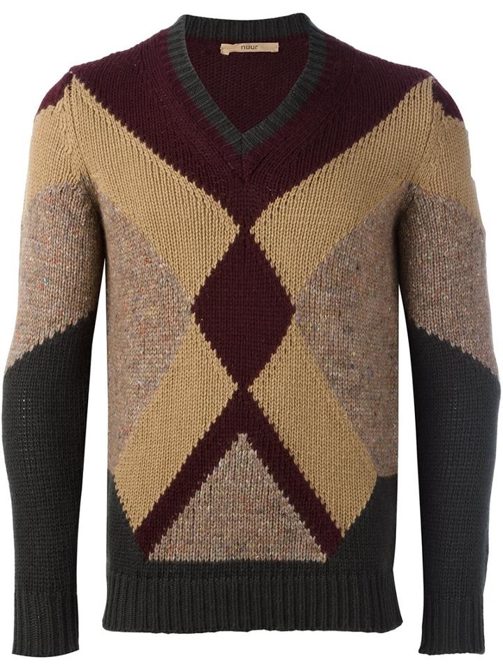 Nuur Geometric Pattern Pullover