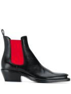 Calvin Klein 205w39nyc Elasticated Panel Boots - Black